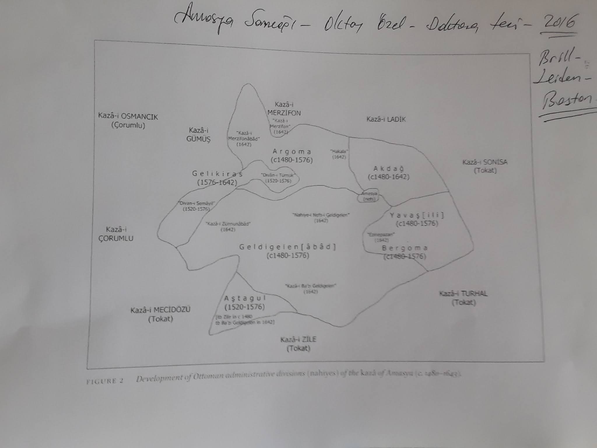 Hamdullah DEDEOĞLU OSMANLI DÖNEMİNDE AMASYA SANCAĞI�NA BAĞLI KAZA VE