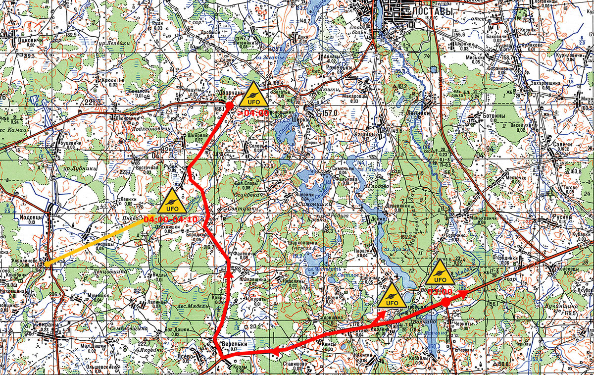 Карта поставского района подробная с деревнями
