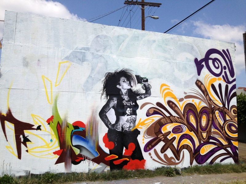MELROSEandFAIRFAX Rock n' Roll Graffiti Mural