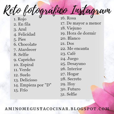 Reto de fotografía para Instagram