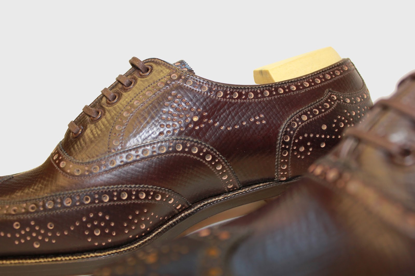 The Shoe AristoCat GJ Cleverley Grained Cordovan Full