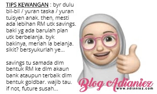 tips kewangan gaji bulanan