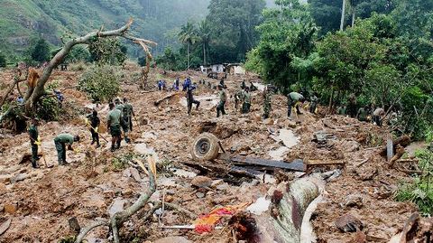 Flooding and landslides kill almost 100 with 110 still missing and another 20,000 driven from homes  Landslides-in-Sri-Lanka