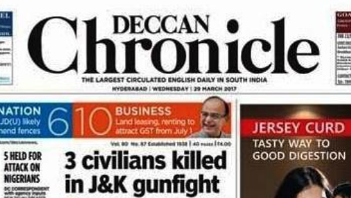 Chronicle deccan Deccan Chronicle