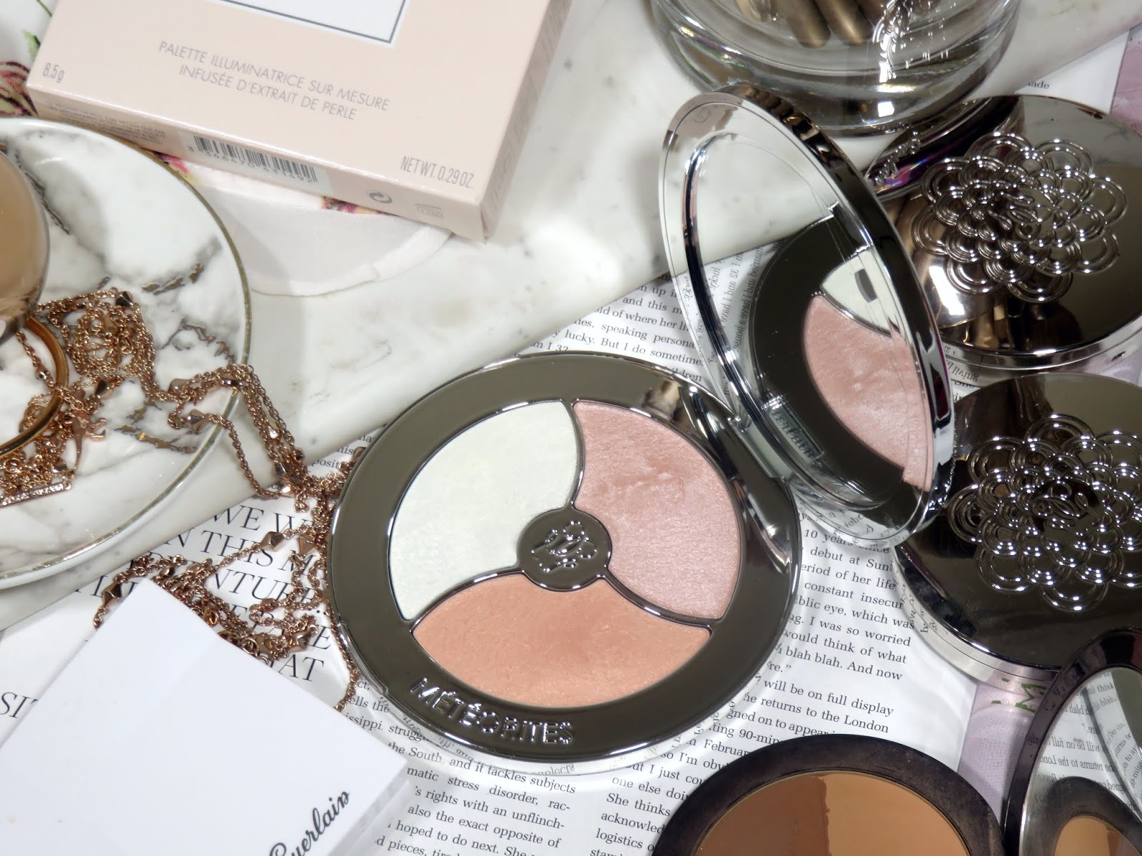  Review Guerlain Meteorites Highlighter Palette PRETTY IS MY