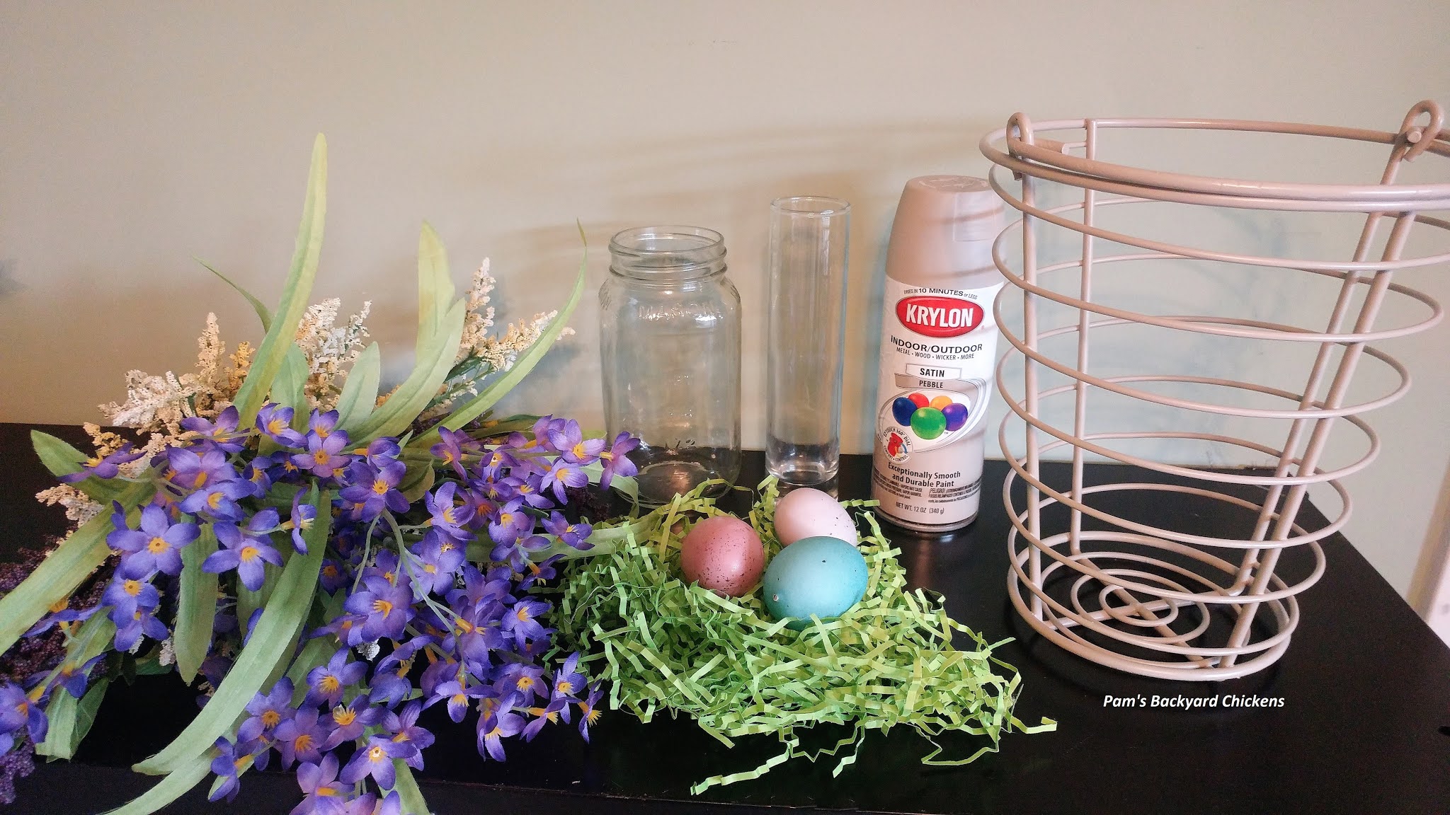 Pam's Backyard Chickens How to Turn a Chicken Egg Basket into Spring