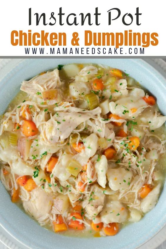 Instant Pot Chicken & Dumplings Recipe Notes