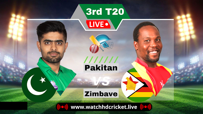 Pakistan vs Zimbabwe 3rd T20 Live HD Streaming 