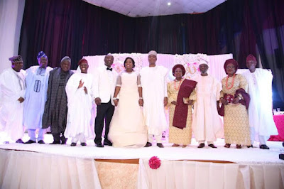 Photos: Vice President, Yemi Osinbajo, Bukola Saraki, others attend wedding of APC chieftain, Bisi Akande's daughter 33 WWW