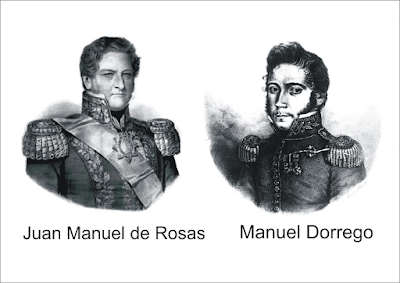 ROSAS RINDE HOMENAJE DE ROSAS A DORREGO ANTE SU TUMBA EL 21 DE DICIEMBRE DE 1829