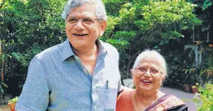 Sitaram Yechury's mother Kalpakam Yechury has passed away, New Delhi, News, Dead, Obituary, CPI(M), Sitharam Yechoori, Mother, National.