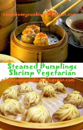 Vegetarian Steamed Dumplings Fill In with Shrimp