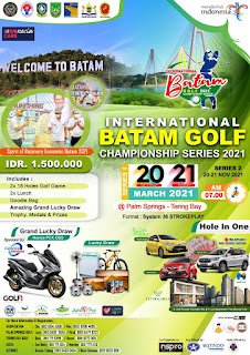 Akan di adakan even internasional Batam Golf Championship Series 2021