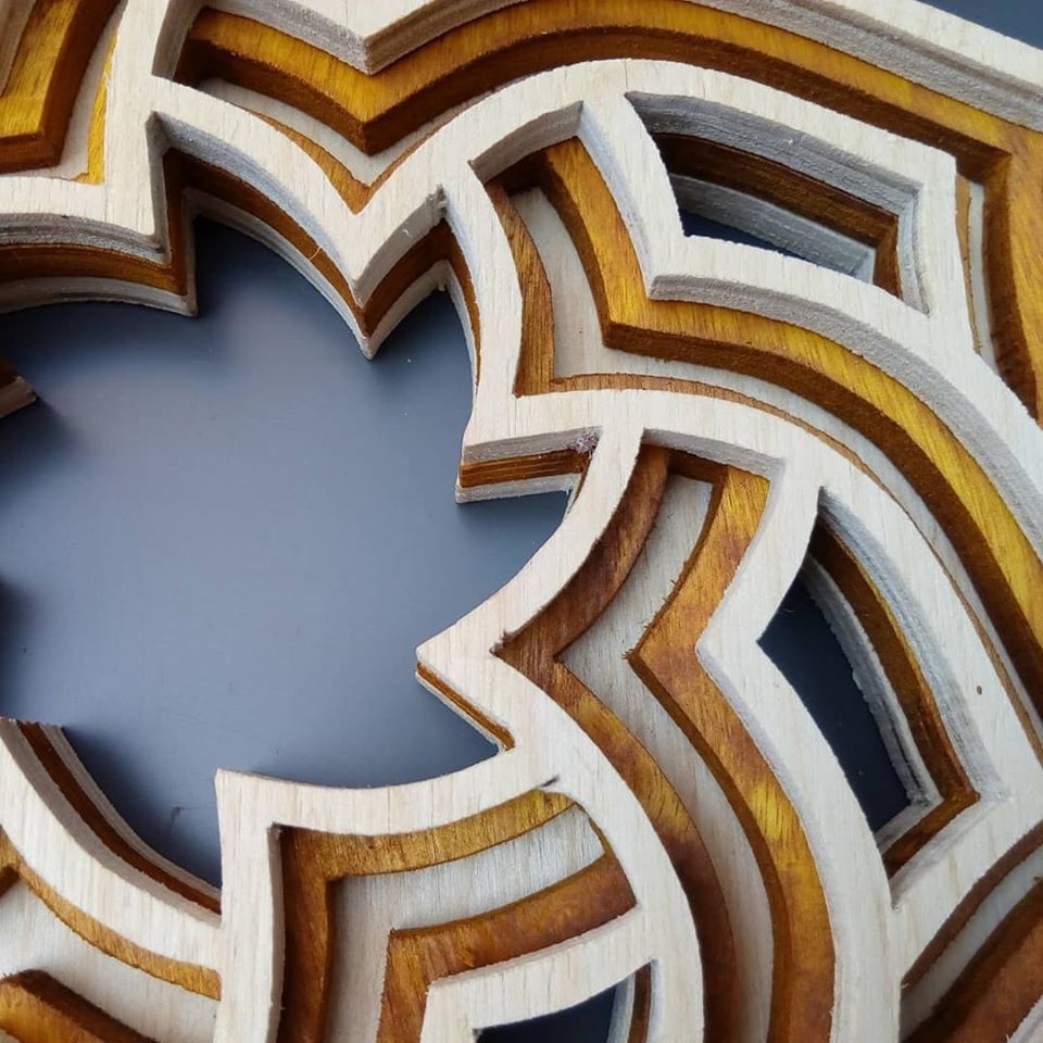 islamic layered decor scroll saw pattern and laser cutting k008 egyptian decor