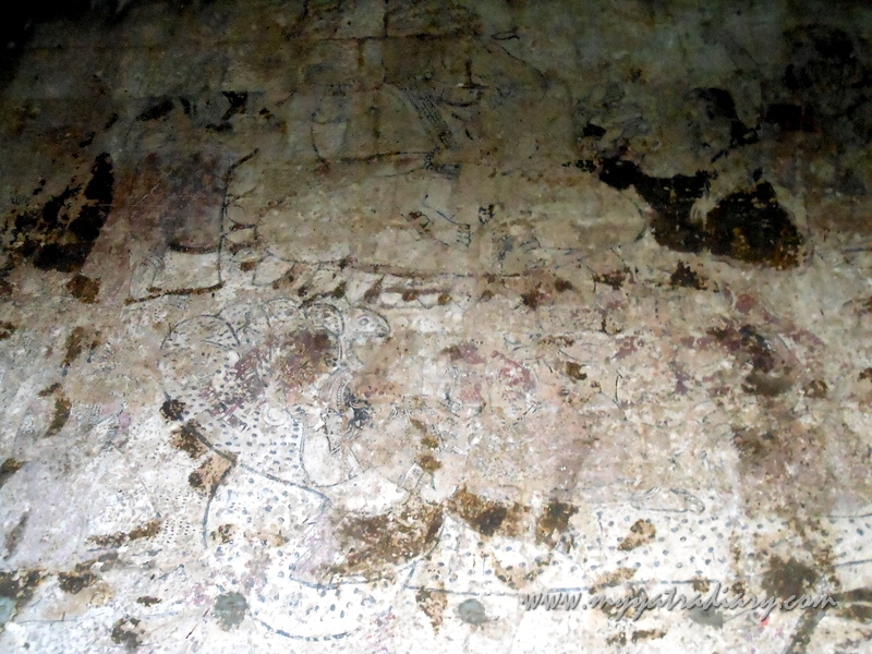 Ganesha Gods Frescoes on walls in Shaniwar wada fort, Pune Ganesha Gods Frescoes on walls in Shaniwar wada fort, Pune