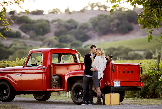 vintage inspired Napa engagement session | photos by Lauren Guinn