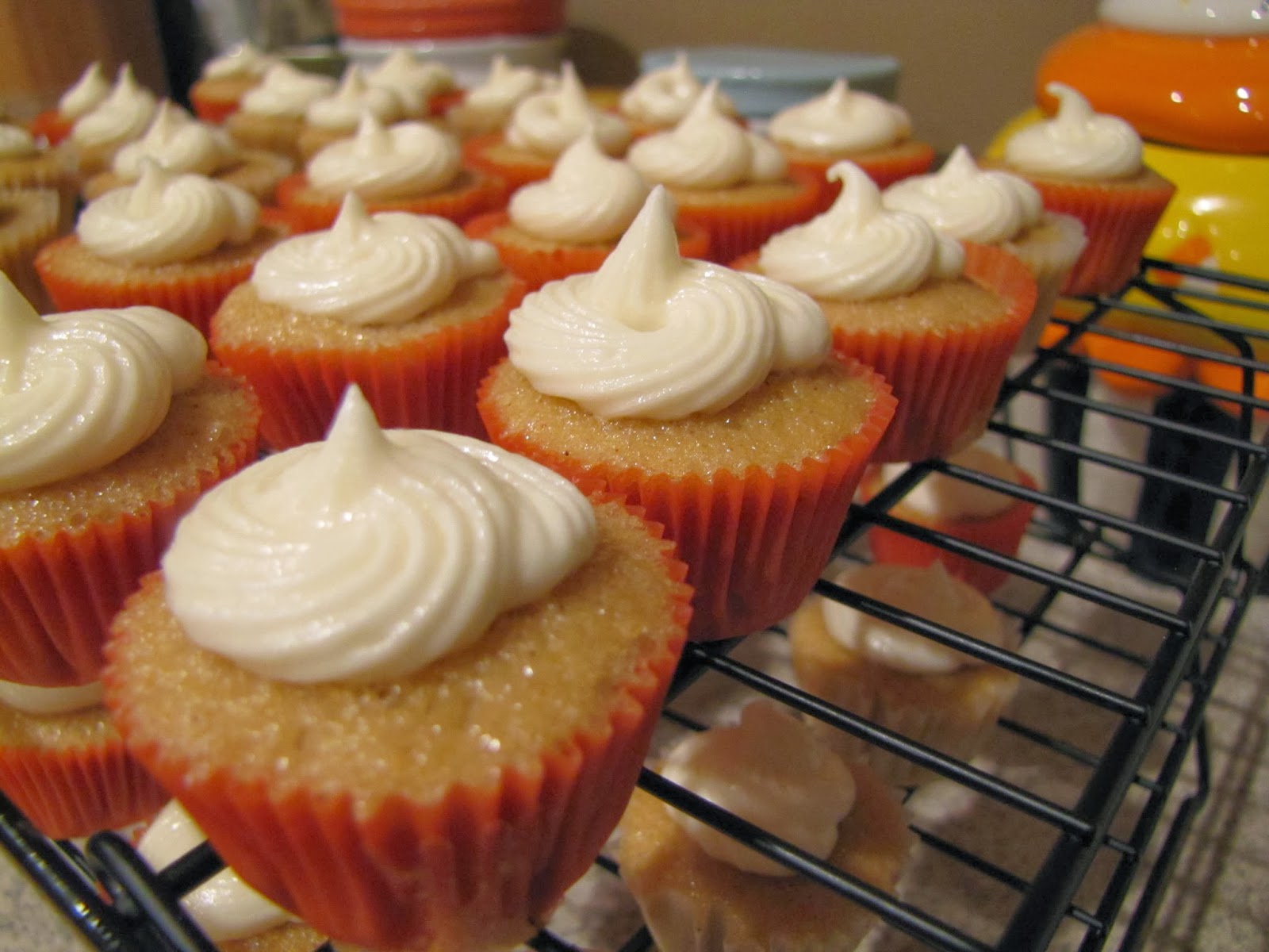 Germerican Adventures Chai Tea Cupcakes with Honey Buttercream Frosting