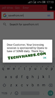 Opera Free 50MB Daily Data