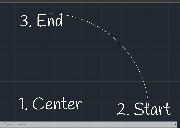 Tutorial Cara Membuat Garis Lengkung Menggunakan Perintah ARC di