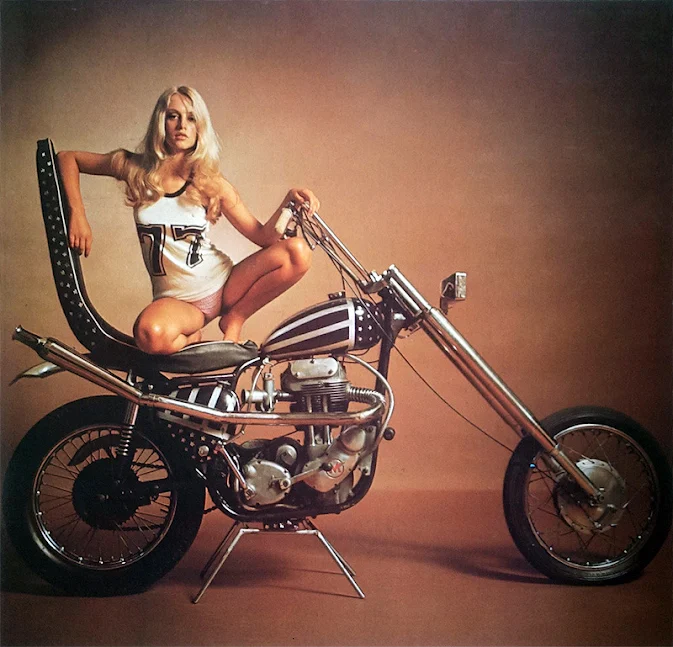 Matchless Chopper Girl Circa 1970