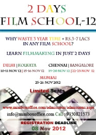 two days short film training in Bangalore