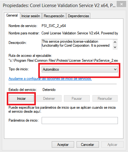 corel license validation service what is it