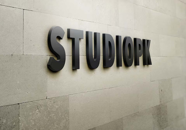 StudioPk 3D Wall Logo