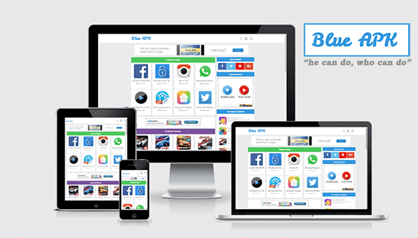 Blue APK - Responsive and SEO Blogger Template