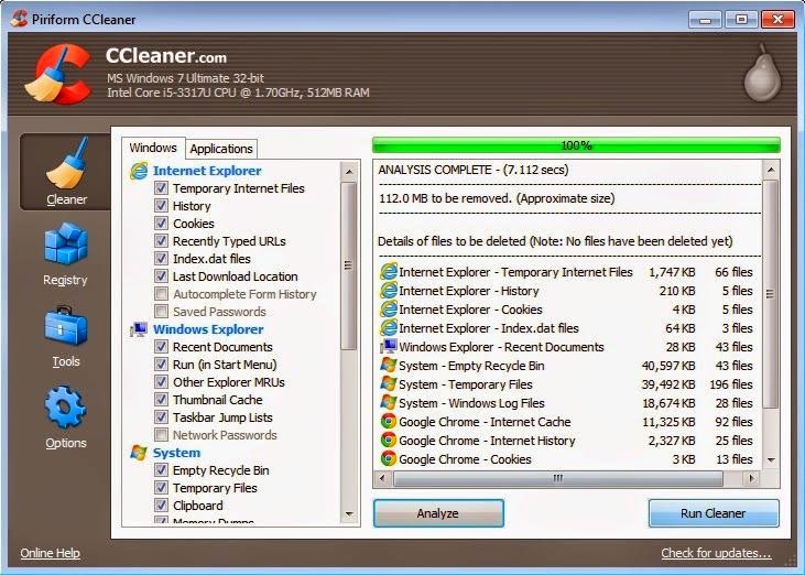 Free Download CCleaner 4.14.4707 Full Version Update 