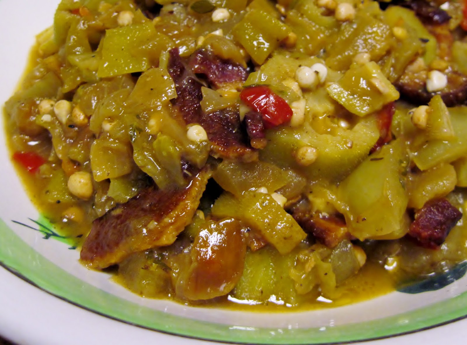 Carolina Sauce Company Green Tomato, Okra & Bacon Stew