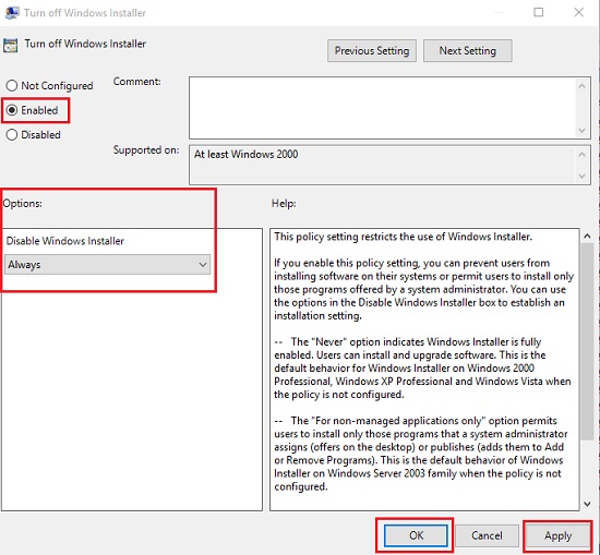 How to Block Users From Installing Software in Windows 10/8/7 Windows