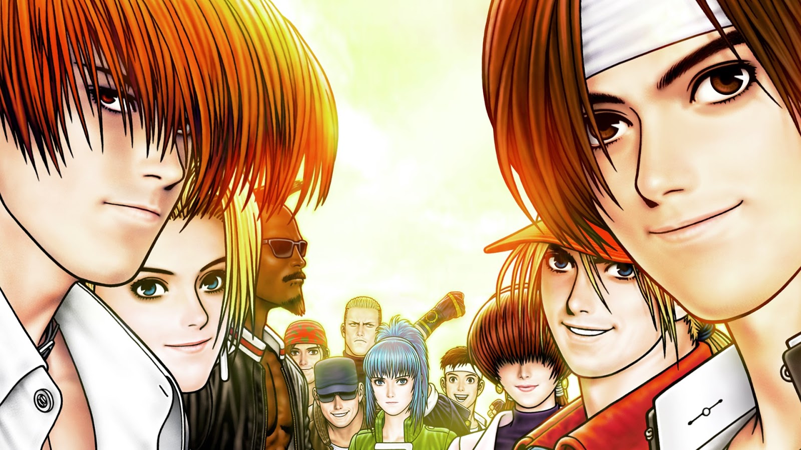 97 Orochi Team: Yashiro Nanakase, Shermie & Chris.  Chris kof, Mai king  of fighters, Snk king of fighters