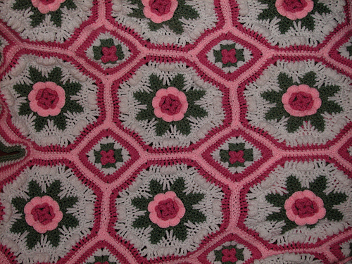 Blanket of Roses Afghan pattern free