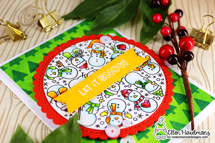 #newtonsnookdesigns #nnd #card #cardmaking #stamps #distress #ink #handmade #stamp #set #dies #zigmaker #ZIG #Clean #Color #Real #Brush #markers #watercolor #card #blog #hop #2020 #winter #release #christmas #tiny #trees #stencil #Snowman #roundabout #paperart #hobby #drawing #Release #November #Banner #Trio #Circle #Frames #Die #Set