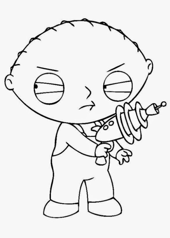 Family Guy Stewie Gangster Coloring Pages Stewie Mad