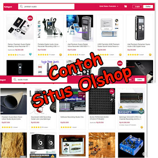 screenshot contoh situs online shopping