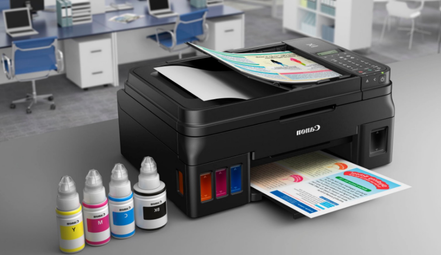 Harga Tinta Printer Canon Suntik Isi Ulang Per Botol Warna hitam Kuning Biru dan Merah