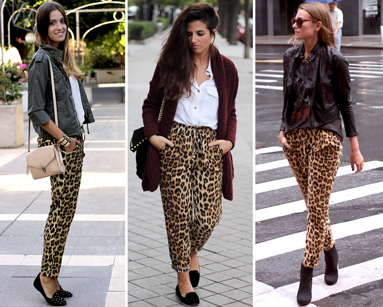 ZARA is black: Los pantalones de leopardo en otoño