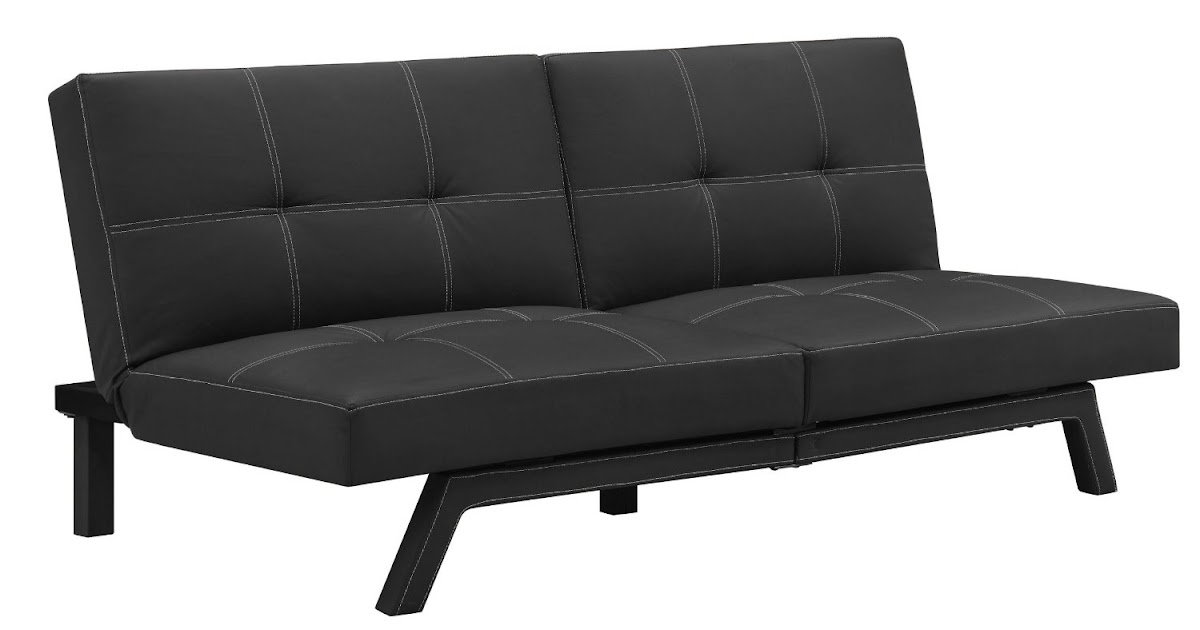 delaney futon sofa bed black