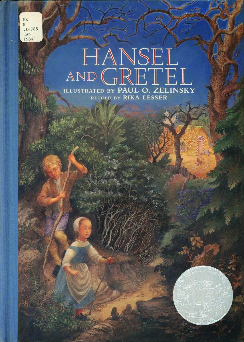Book Besotted Librarian Hansel and Gretel Illustrated by Paul O. Zelinsky