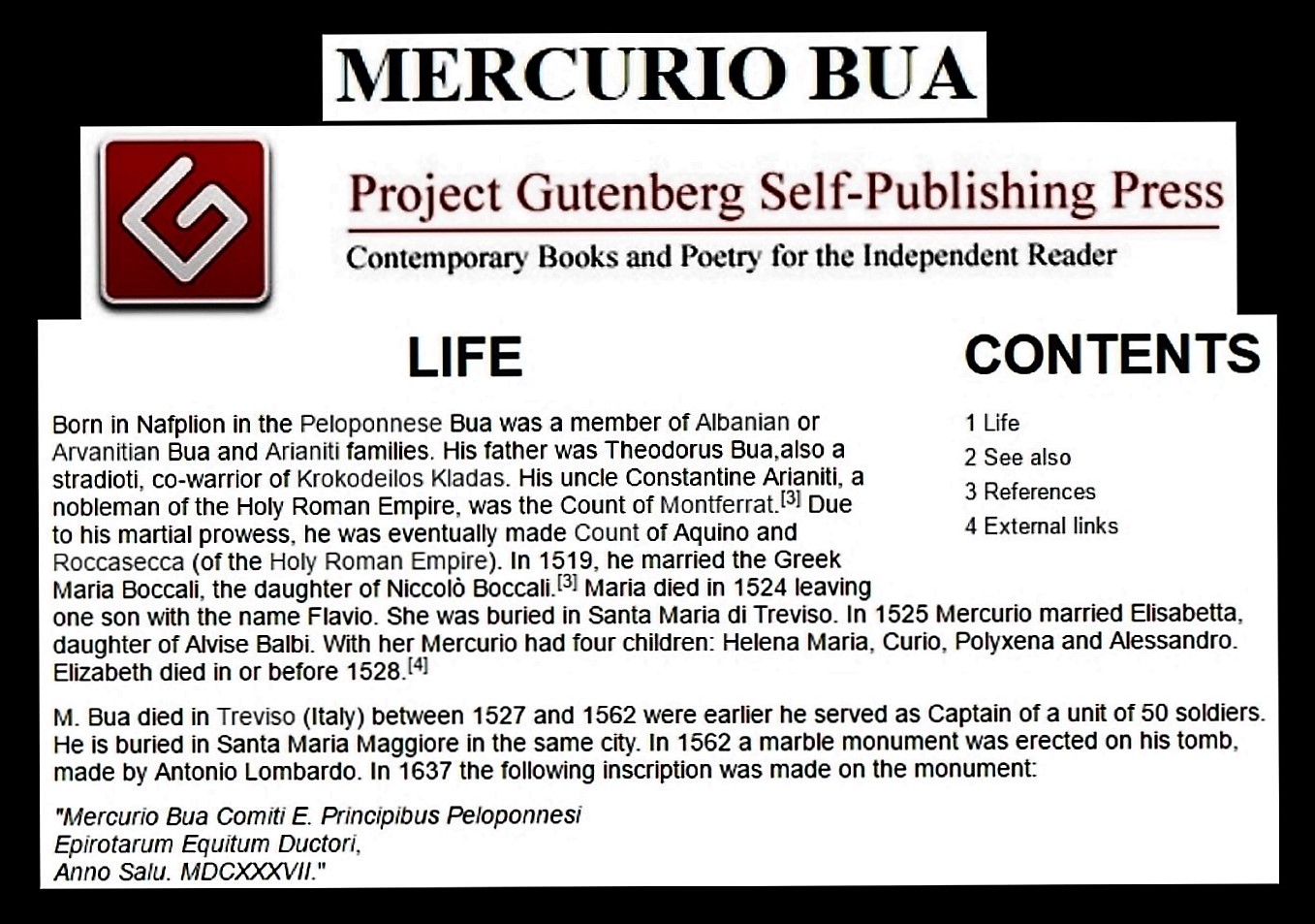 ΕΛΛΗΝΕΣΑΛΒΑΝΟΙ Mercurio Bua