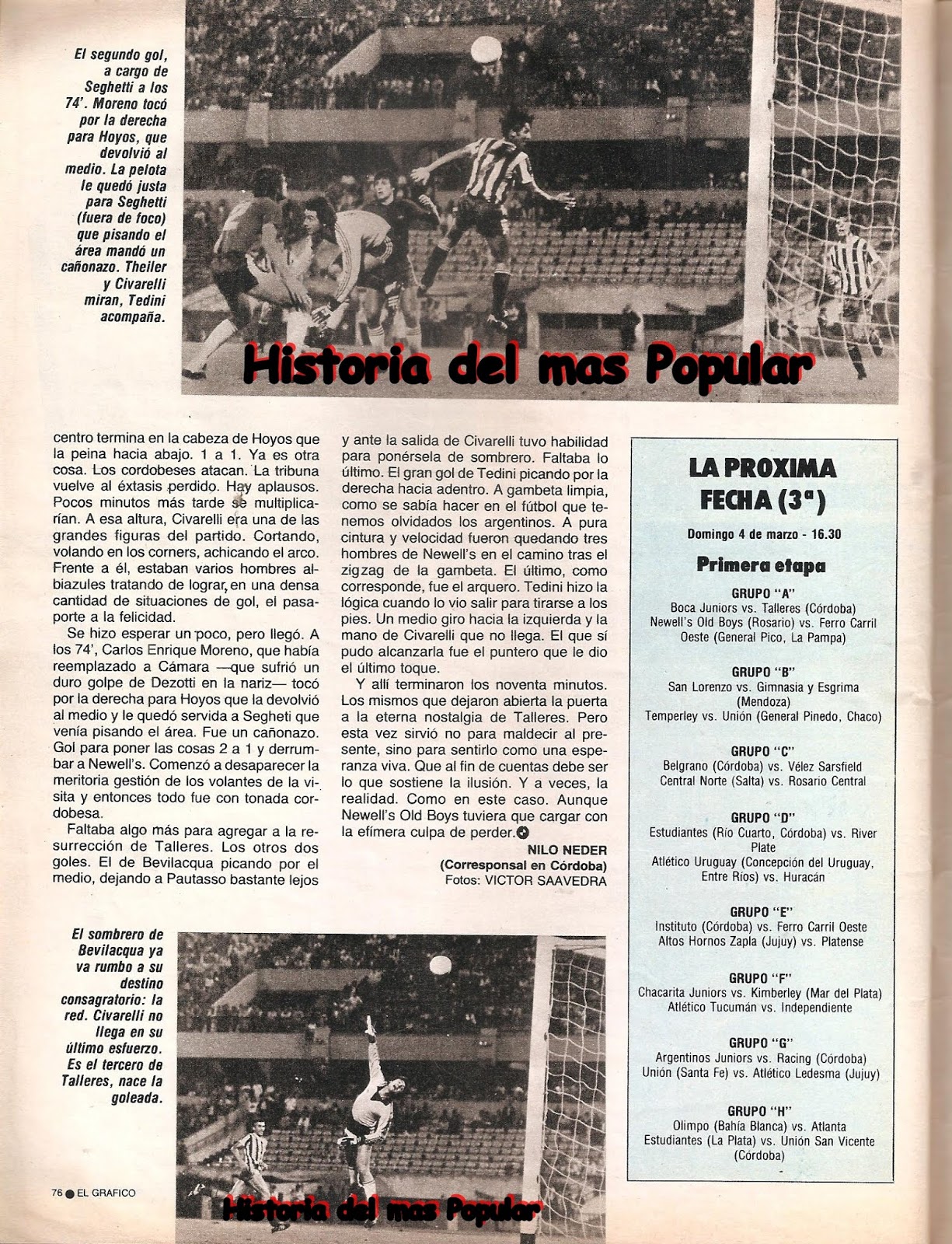 Historia del mas Popular Torneo Nacional 1984.