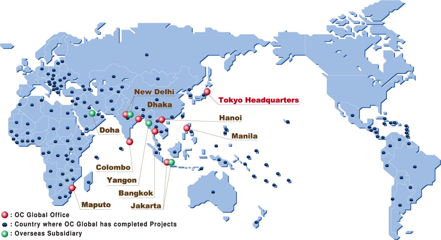 Токио на контурной карте