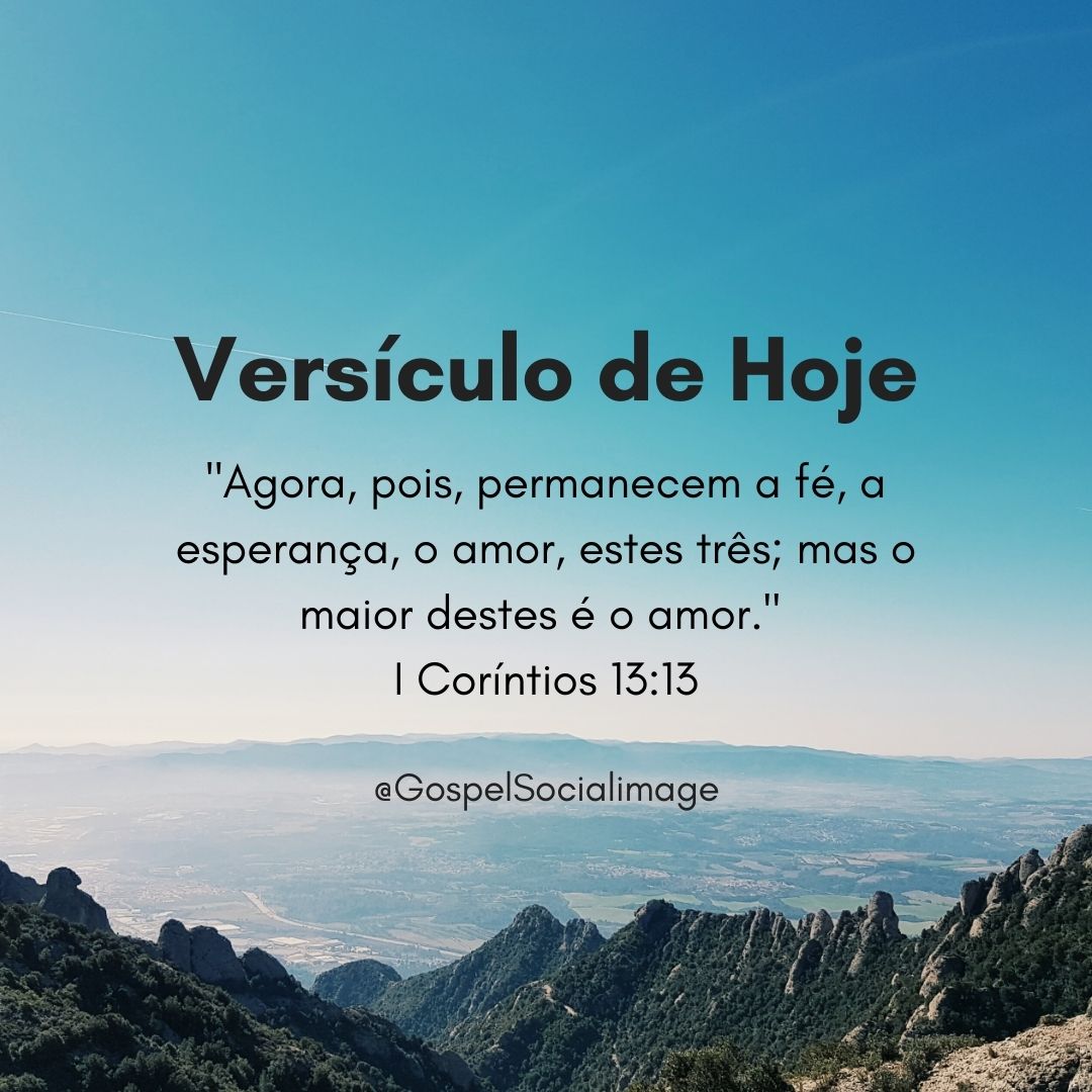 Imagem Bíblica com versículo de hoje