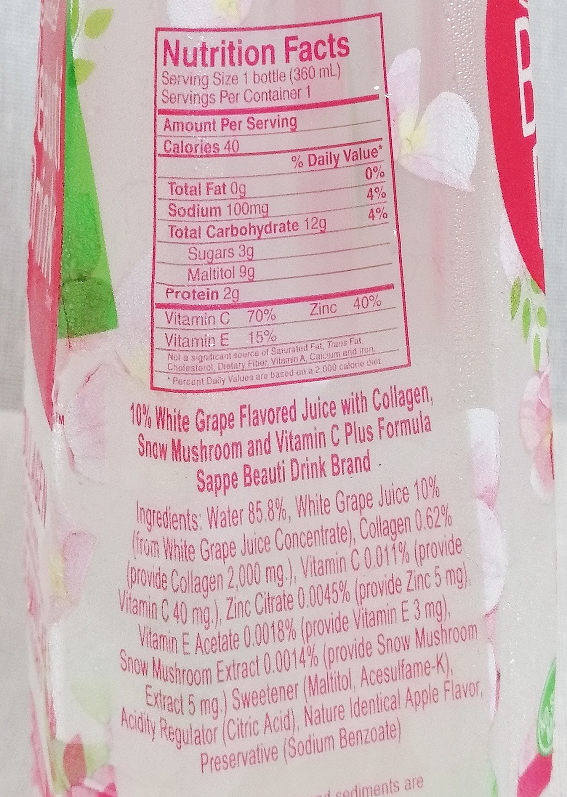 Lucky Citrine Sappe Beauti Drink Review Lucky Citrine Sappe Beauti Drink Review