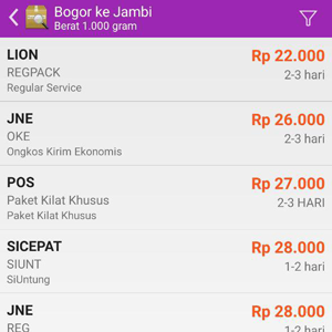 Lion Parcel Bogor Terdekat Gratis Pickup: Ongkos Kirim Lion Parcel Bogor Ke  Palembang