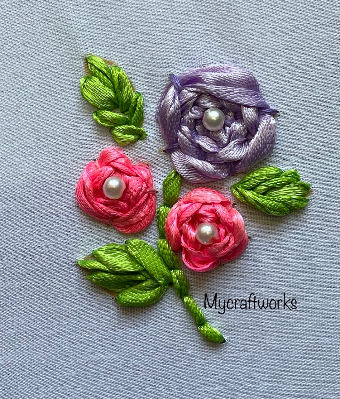 MY CRAFT WORKS Ribbon Rose Embroidery