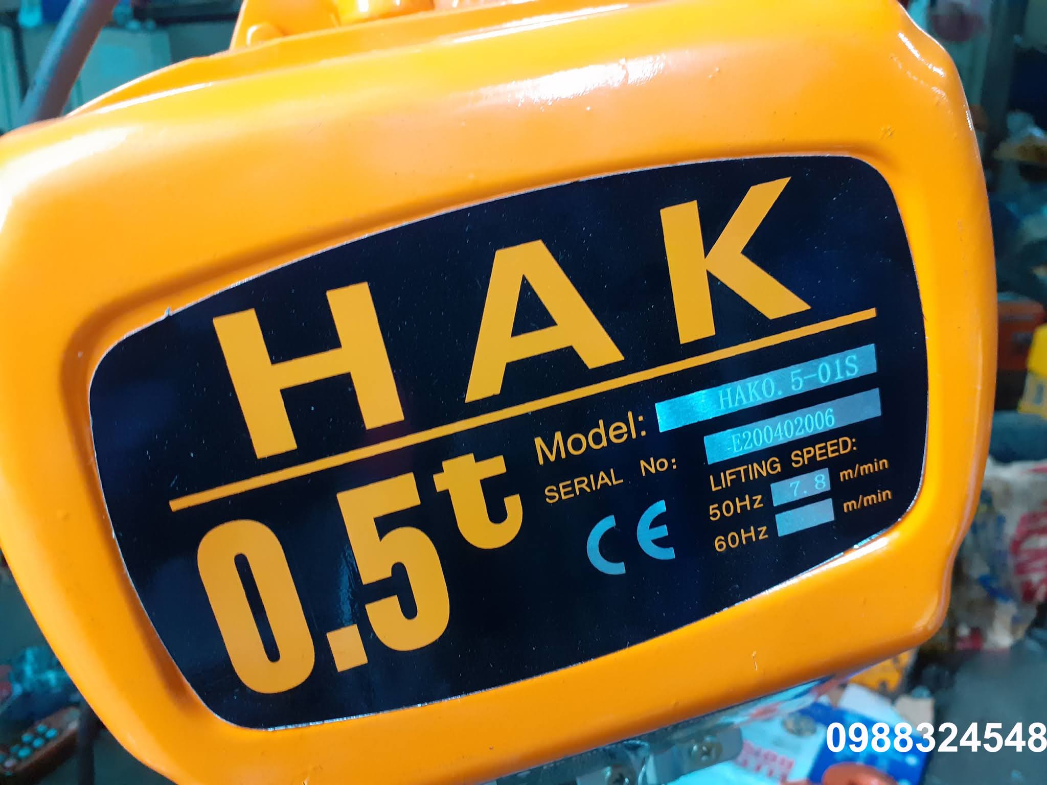 Pa lăng điện xích HAK-0.5-01S 500kg