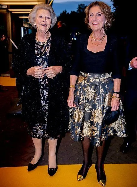 Princess Beatrix and Princess Margriet attended the anniversary performance 'Tutti' by Introdans in Arnhem City Theater