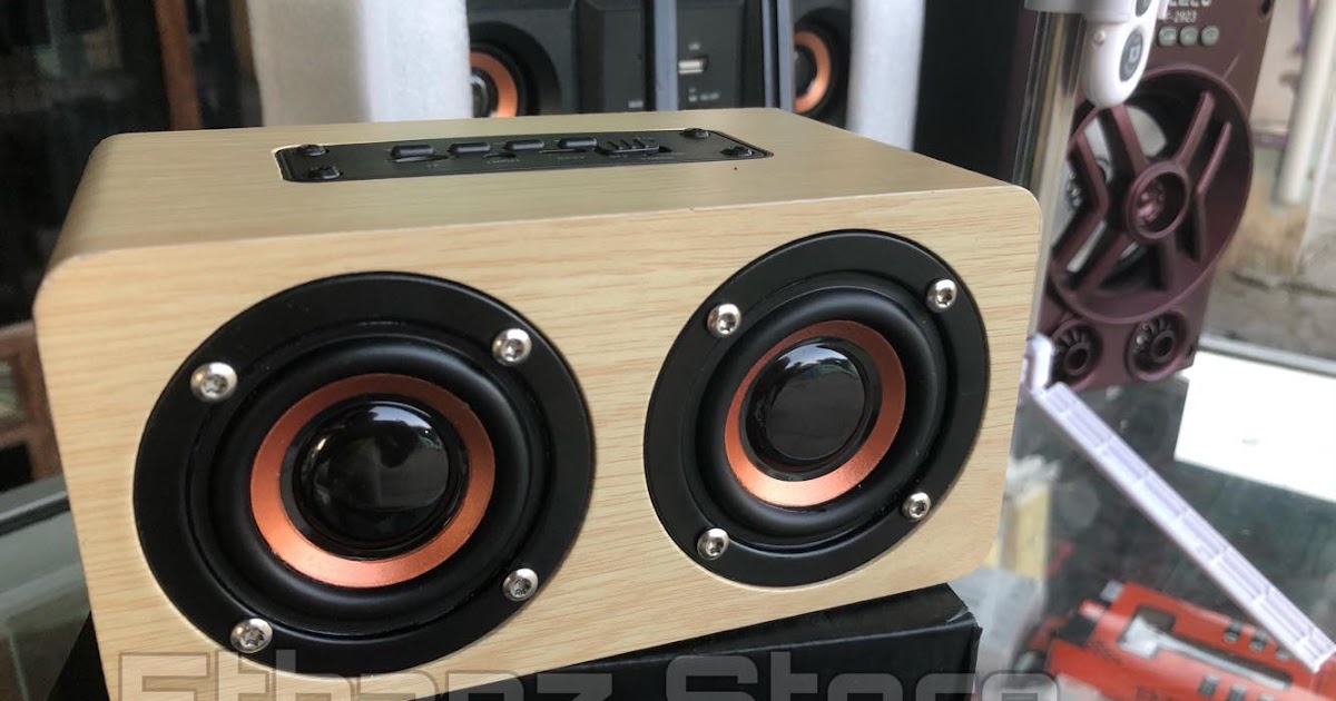 Speaker Bluetooth Kayu W5 Hifi Speaker 3D Dual Suara Surround Nirkabel Ethanz Store